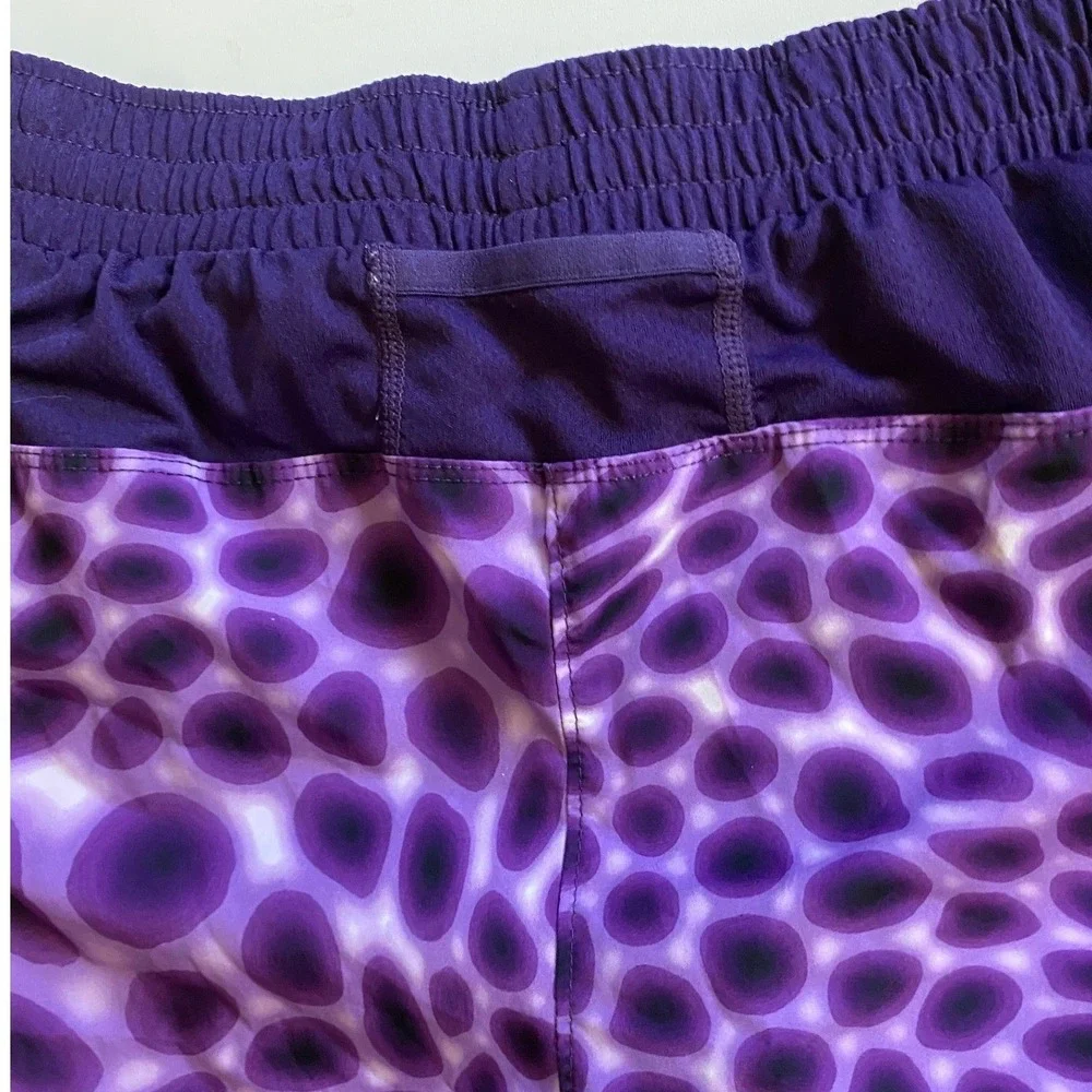 Champion Performance Womens Purple Abstract Spotted Running Shorts Size Small